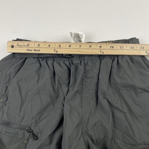 Columbia Belted Cargo Shorts Men’s M/9L Dark Gray Nylon Mesh Lined Inside Pocket - Picture 5 of 11